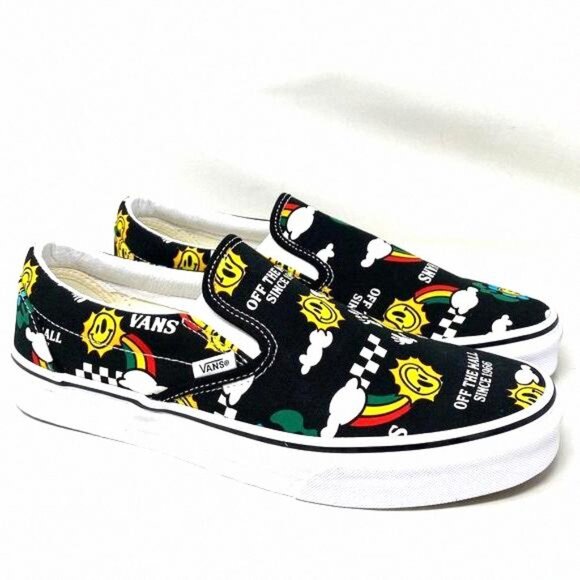 Vans Other - VANS Classic Slip On For Men Sneakers Yellow Black VN0A7VCF936 Shoes Low Canvas